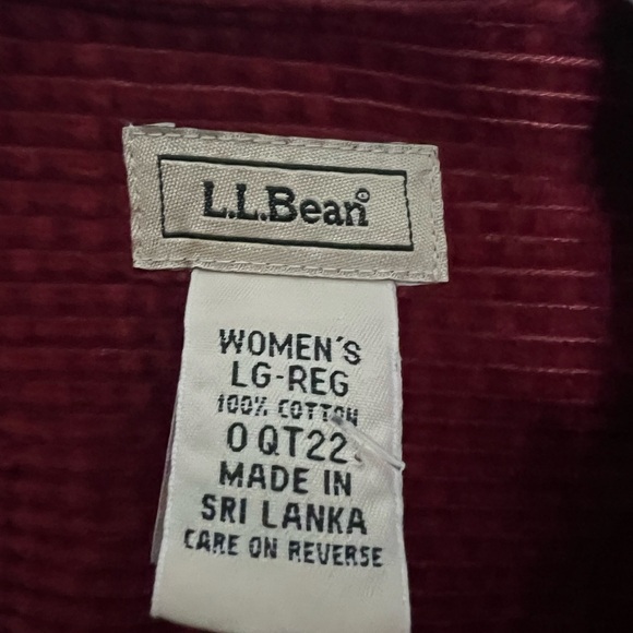 LL Bean Corduroy Shirt - Picture 3 of 5